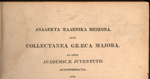 Page de titre du texte grec de Henry Wadsworth Longfellow.