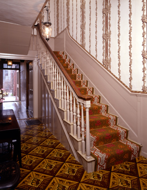 The front hall of the Wadsworth-Longfellow House